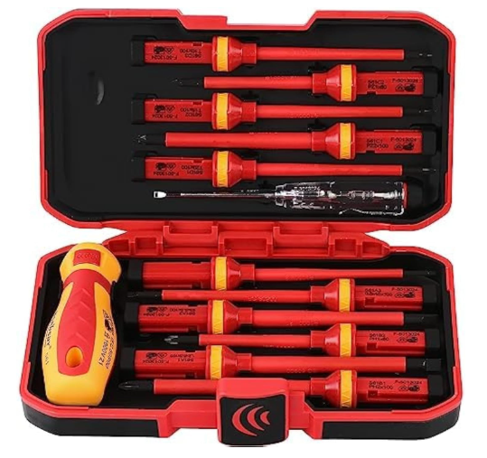 insulated screw drivers, set
